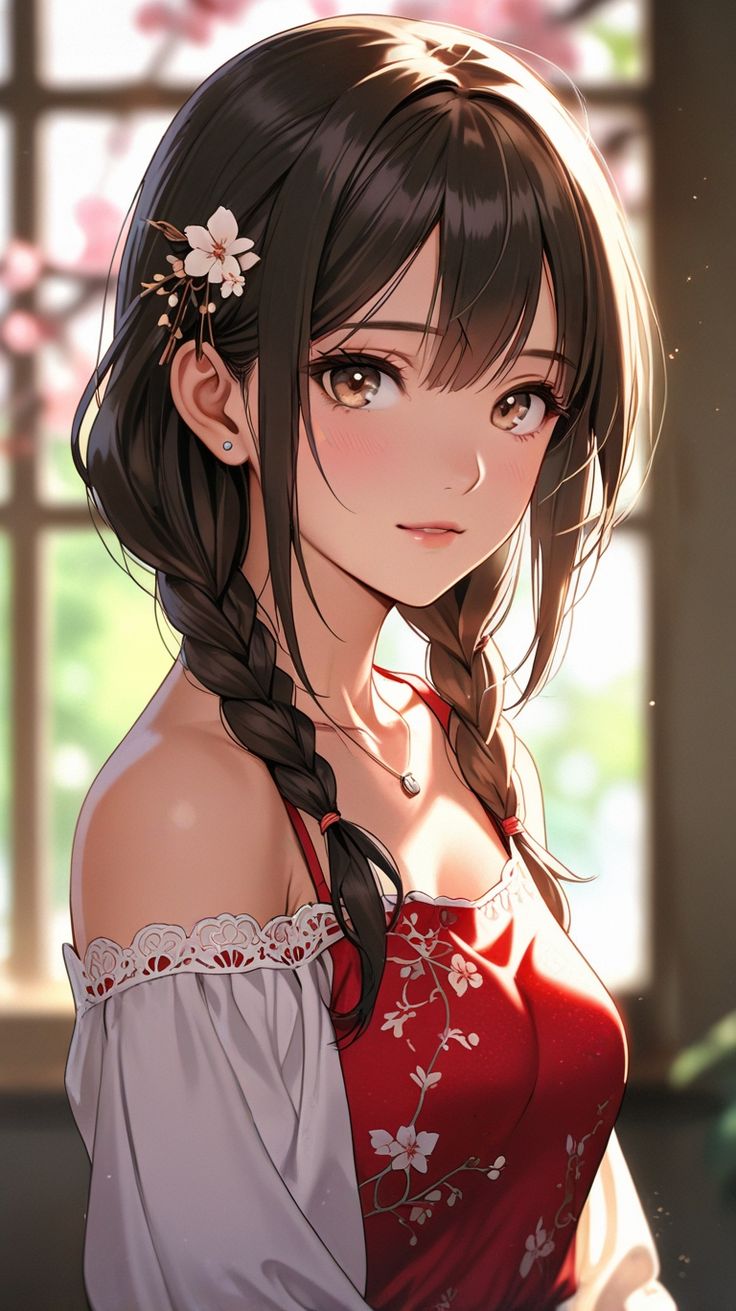 stylish anime girl dp