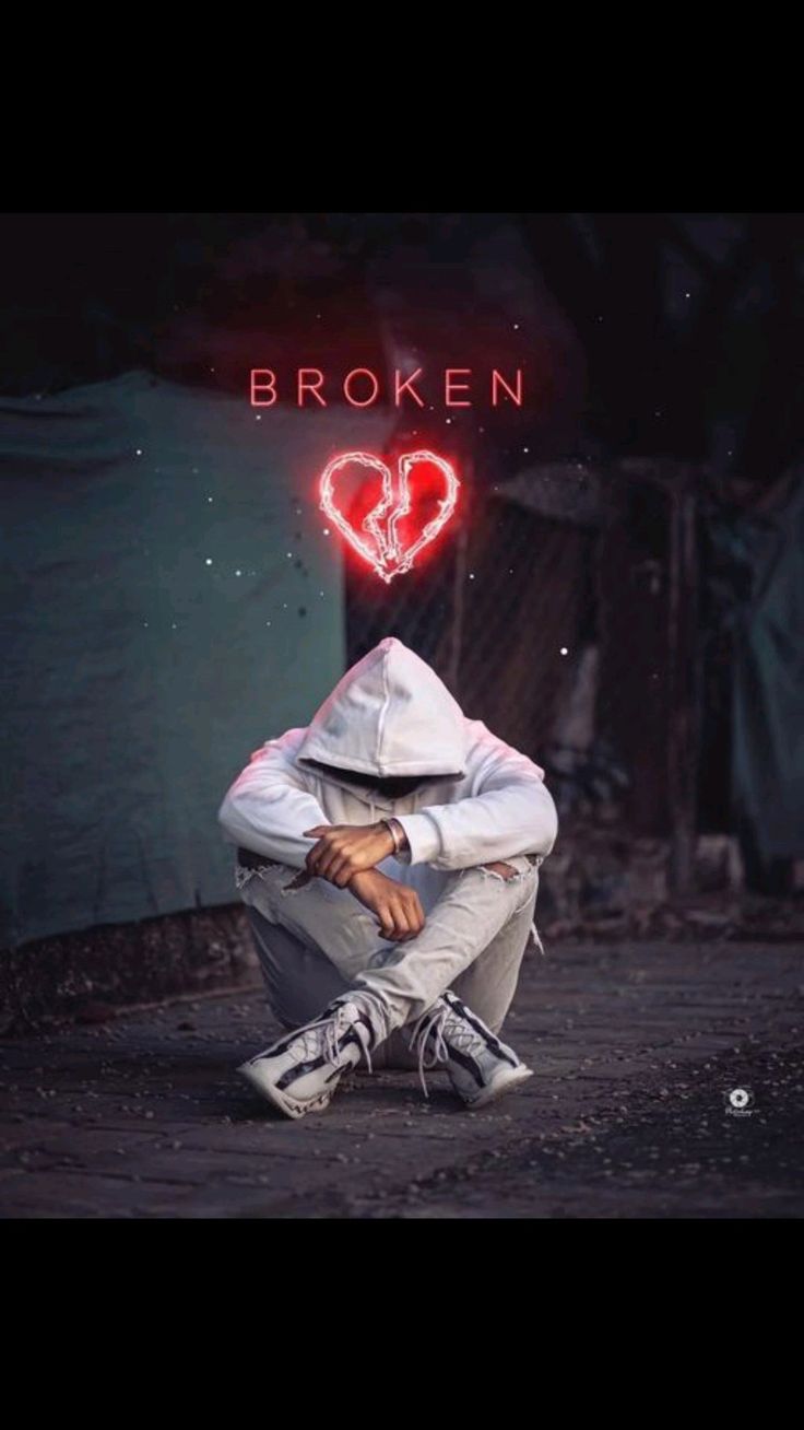 Broken heart dp moody tone